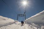 Ski lift at Folgefonna Glacier Ski Resort